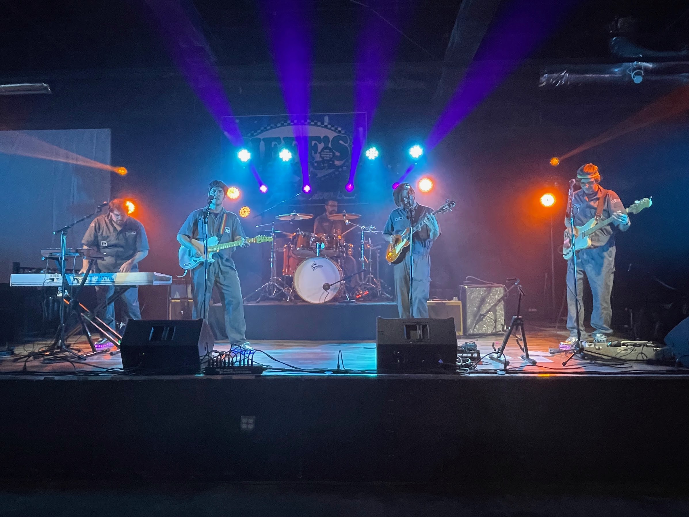 Mooniform performing live on stage